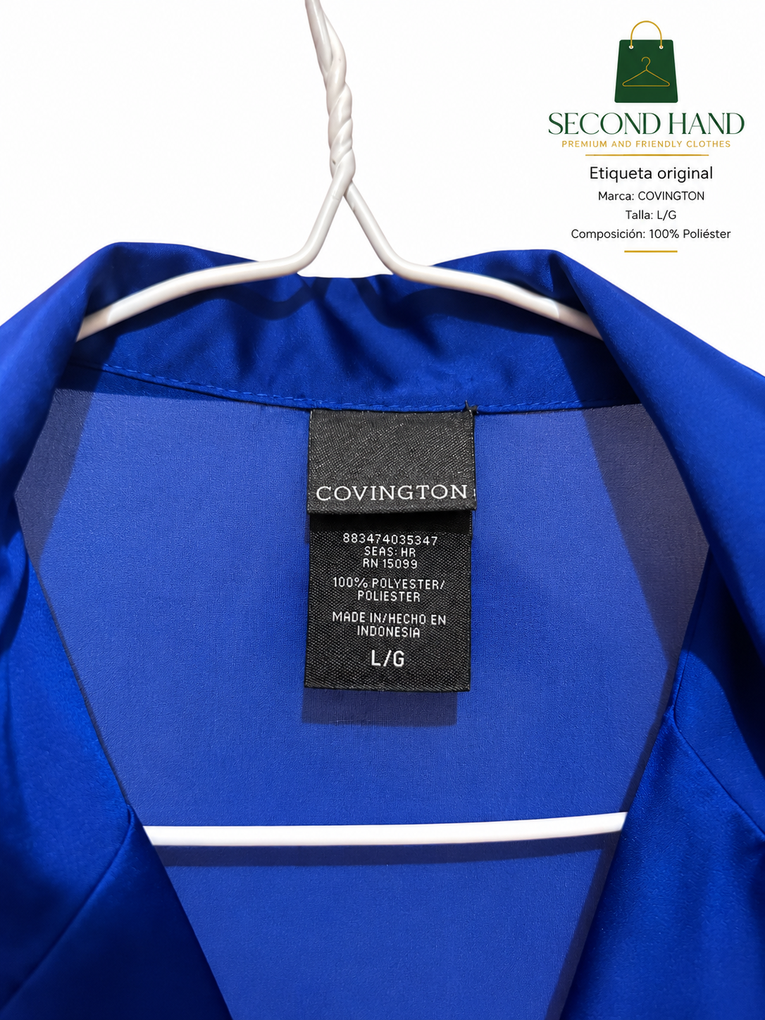 Blusa Covington azul rey – Elegancia y estilo