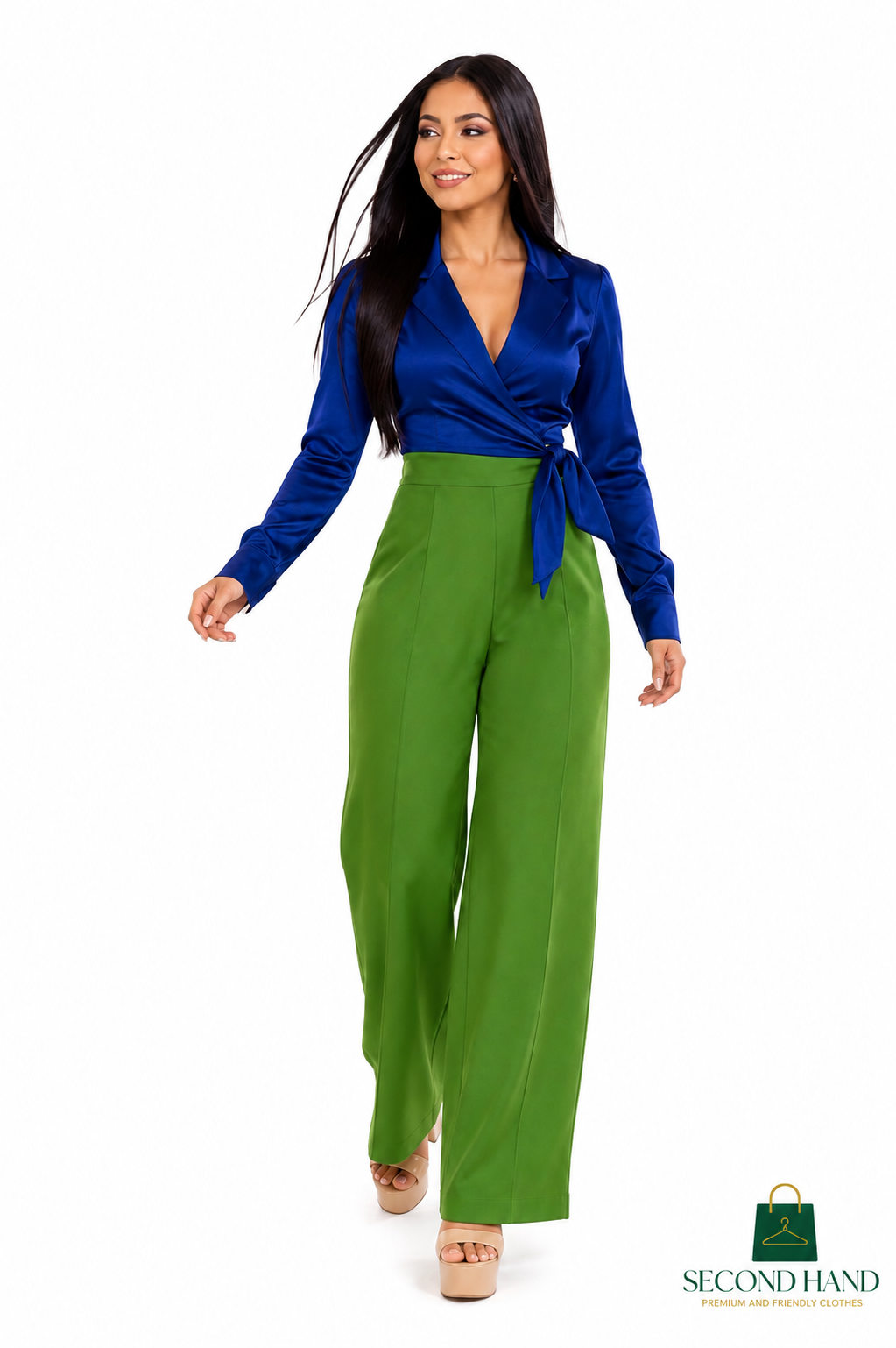 Blusa Covington azul rey – Elegancia y estilo